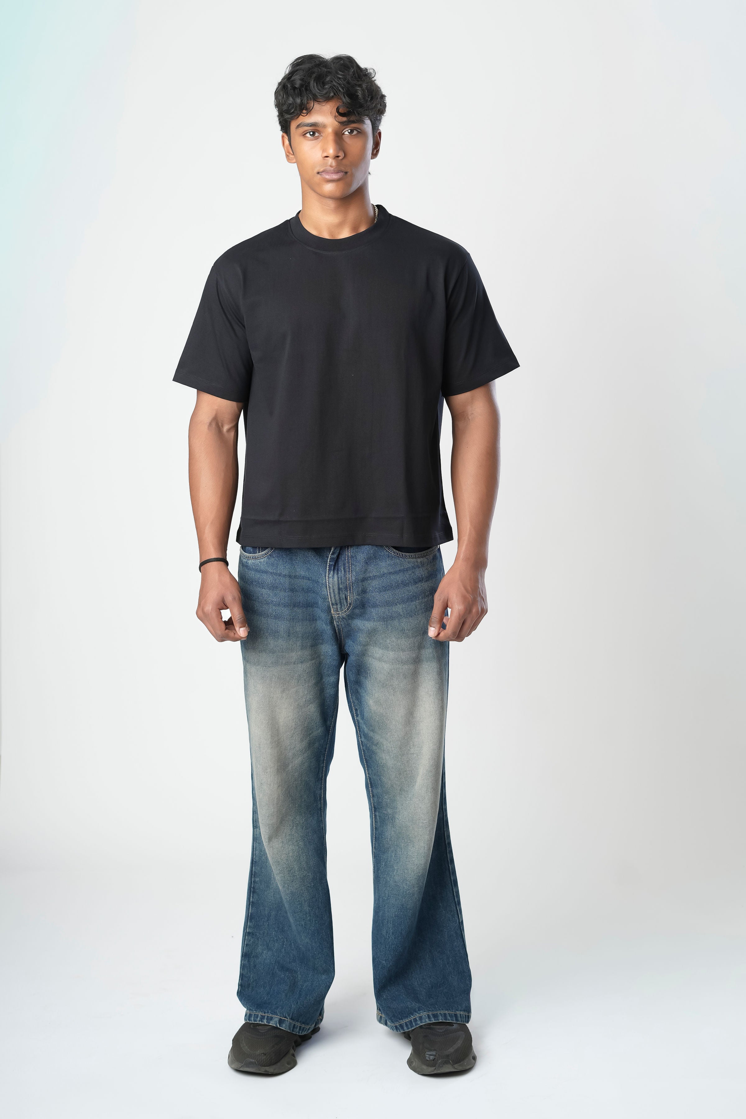 Boxy Black tee