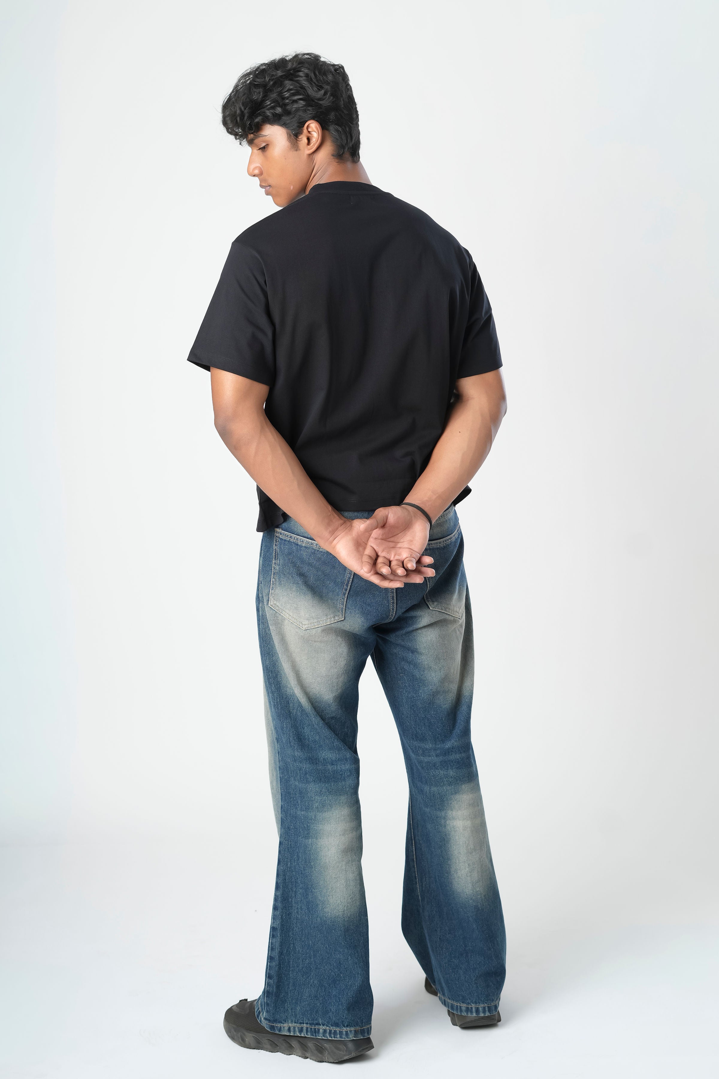 Boxy Black tee