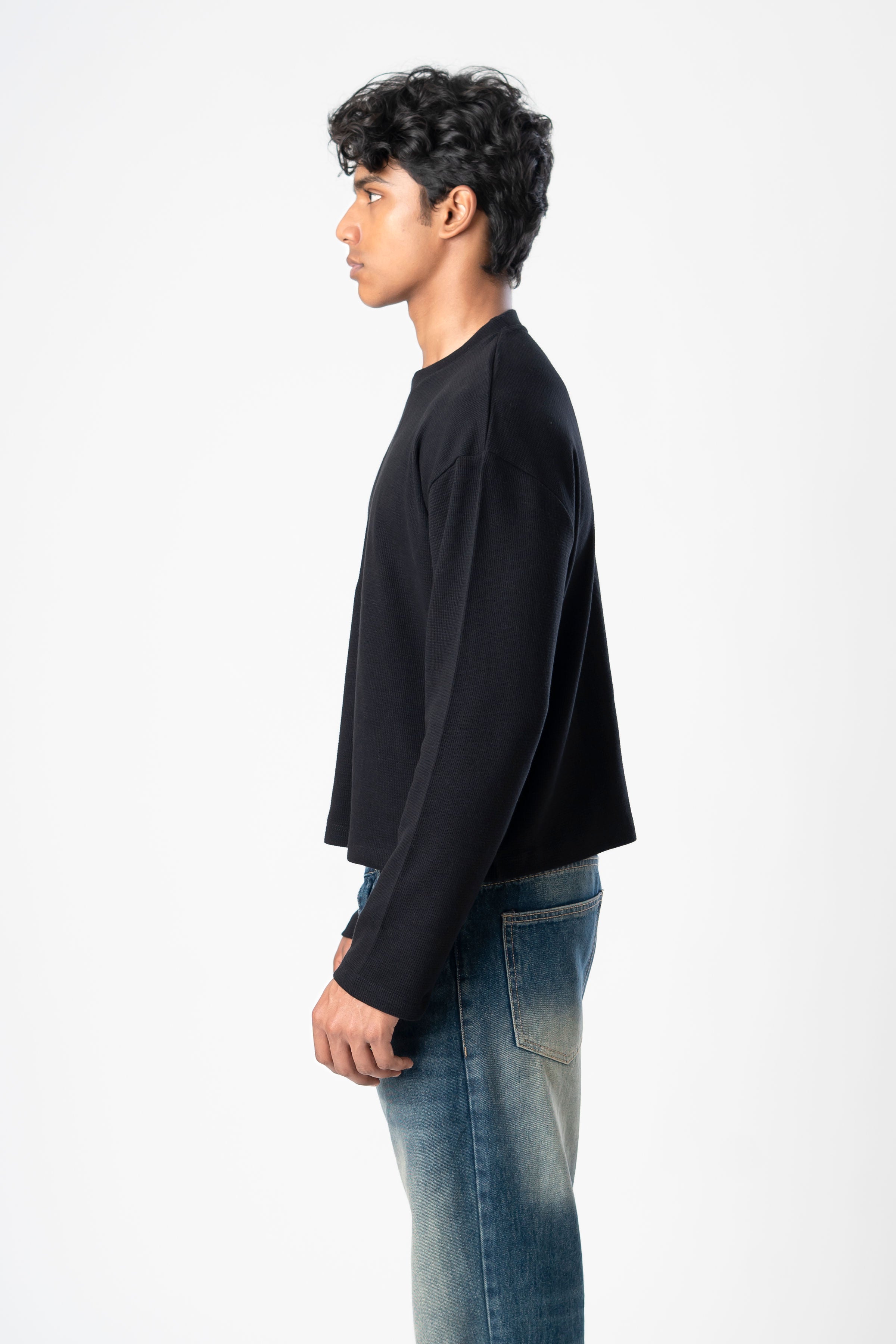 WAFFLE BLACK Tee
