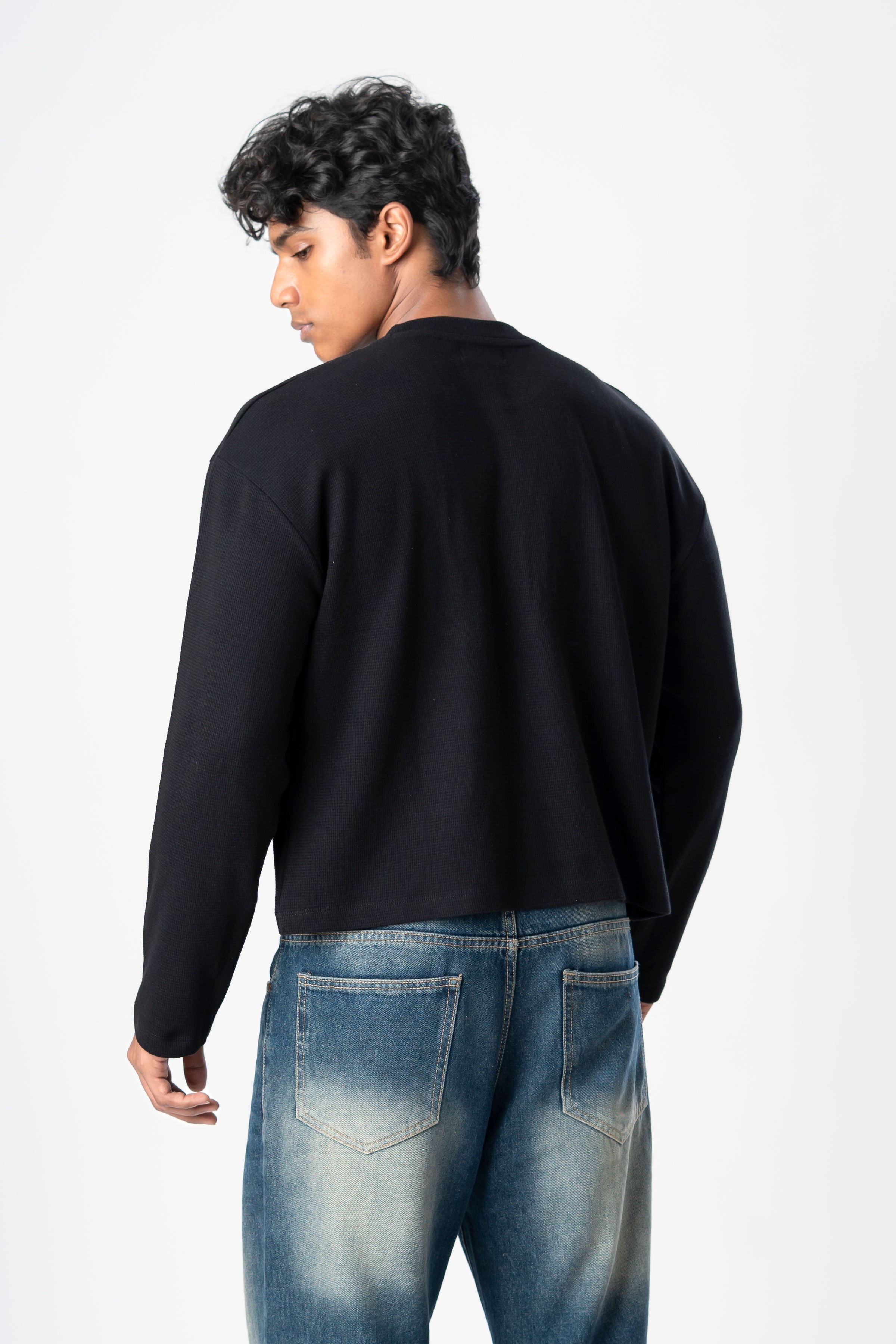 WAFFLE BLACK Tee