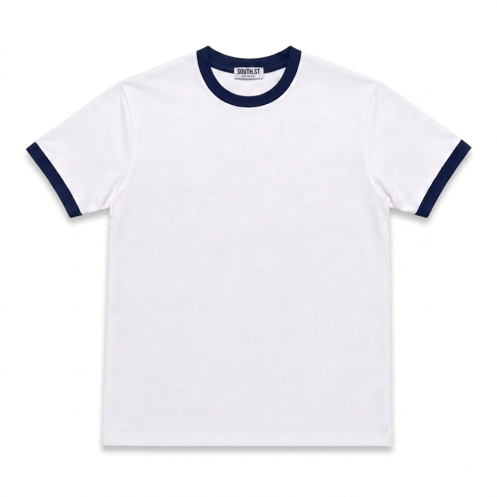 Ringer Tees - White
