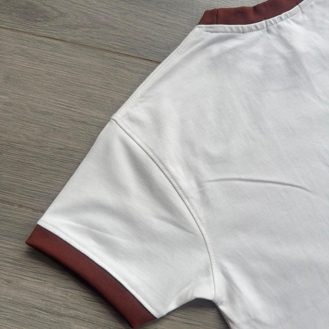 Ringer Tees - chocolate brown