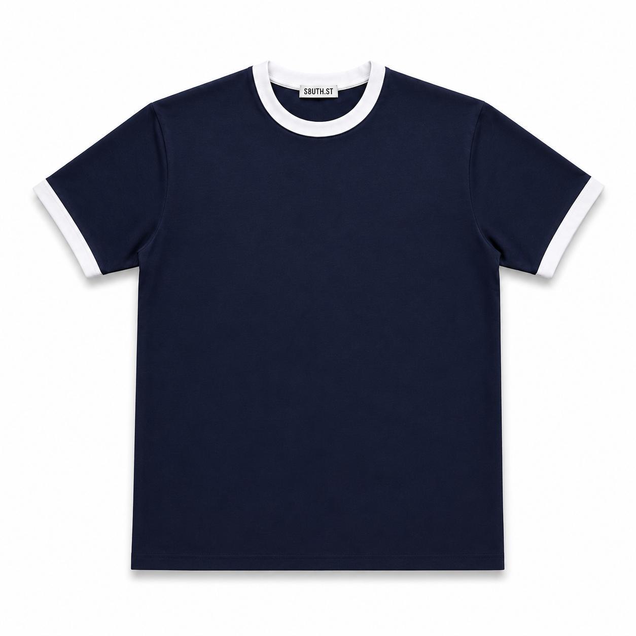 Ringer Tees - Navy
