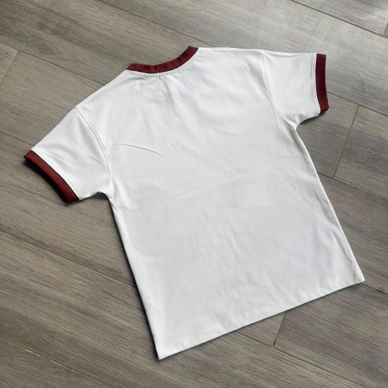 Ringer Tees - chocolate brown