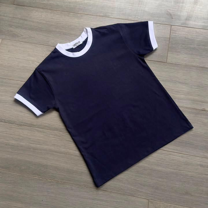 Ringer Tees - Navy